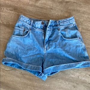 BDG high waisted denim shorts